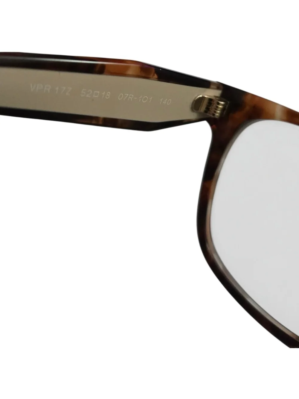 Prada PR17ZV Women's Square Glasses - Caramel Havana 52-18-140 - FRAME ONLY
